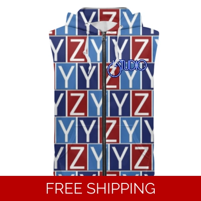 Custom Zipper Sleeveless Hoodie YYZ 3